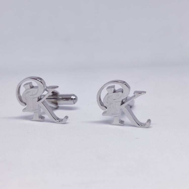 PK Double Initial Cufflinks