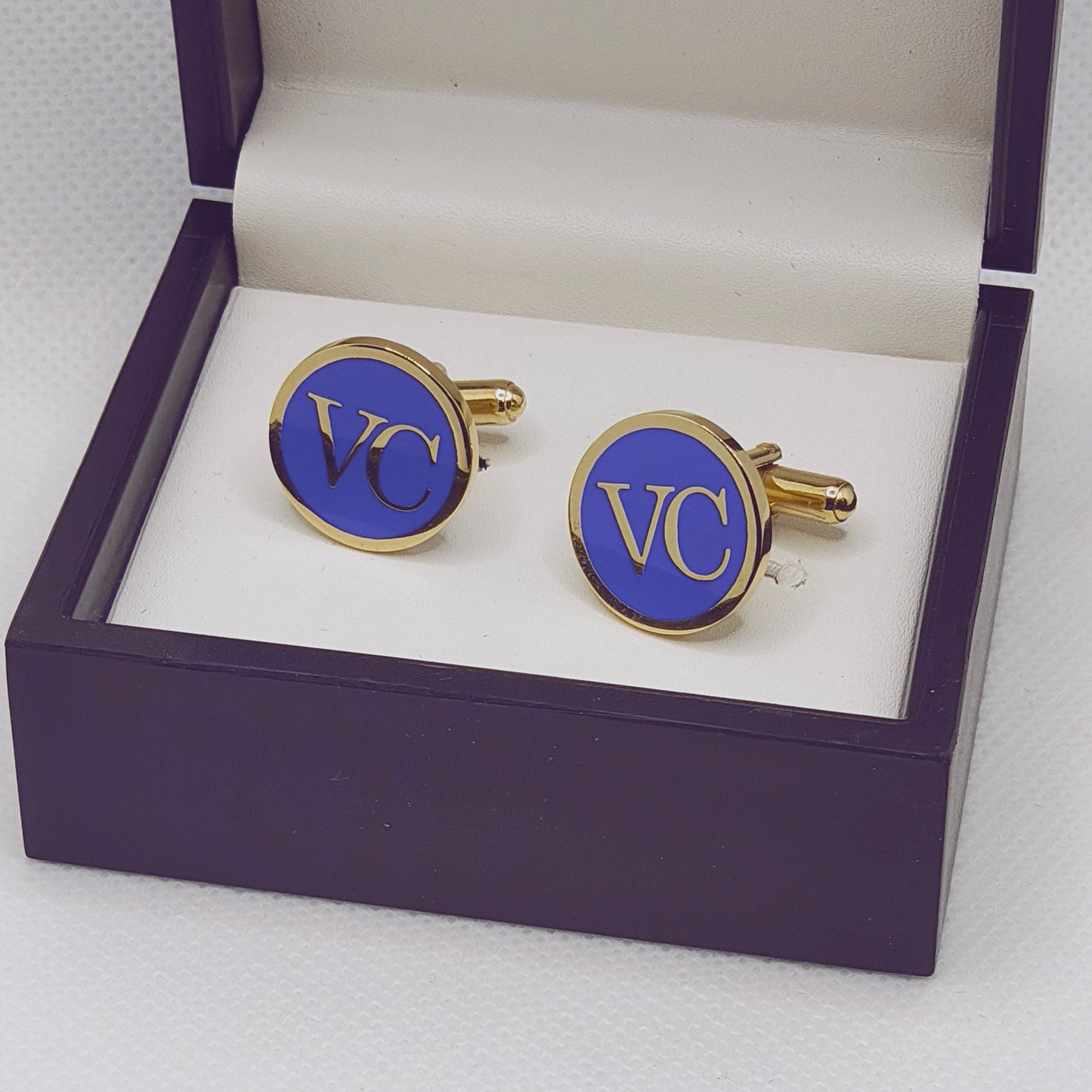 VC initial monogram cufflinks
