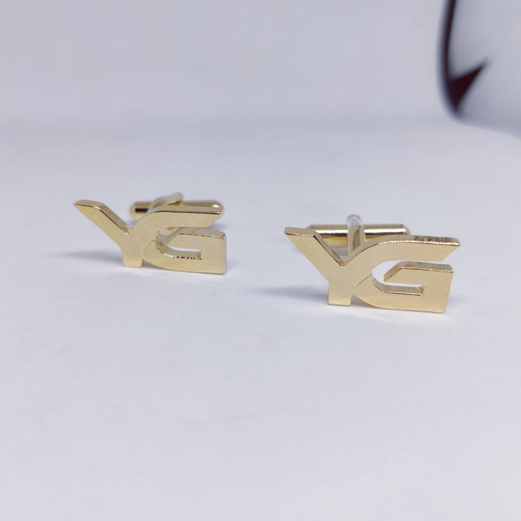 YG Double Initial Cufflinks