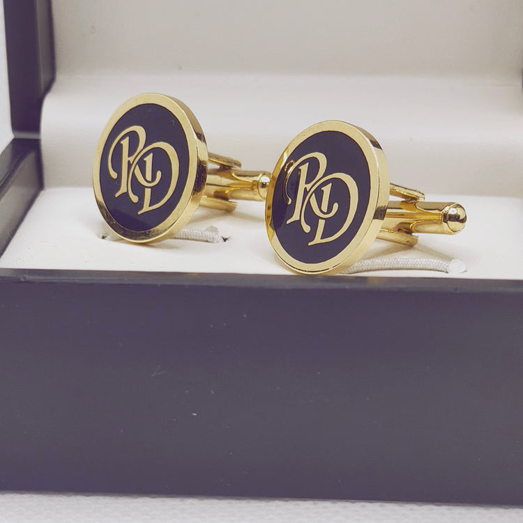 RD initial monogram cufflinks