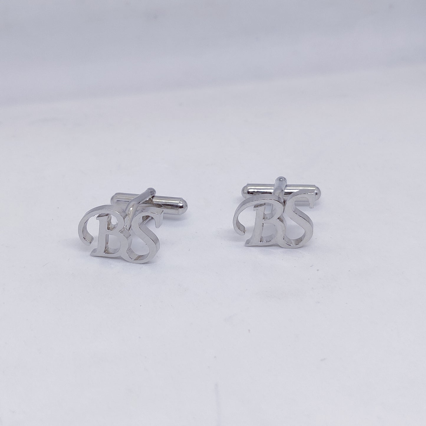 BS Double Initial Cufflinks