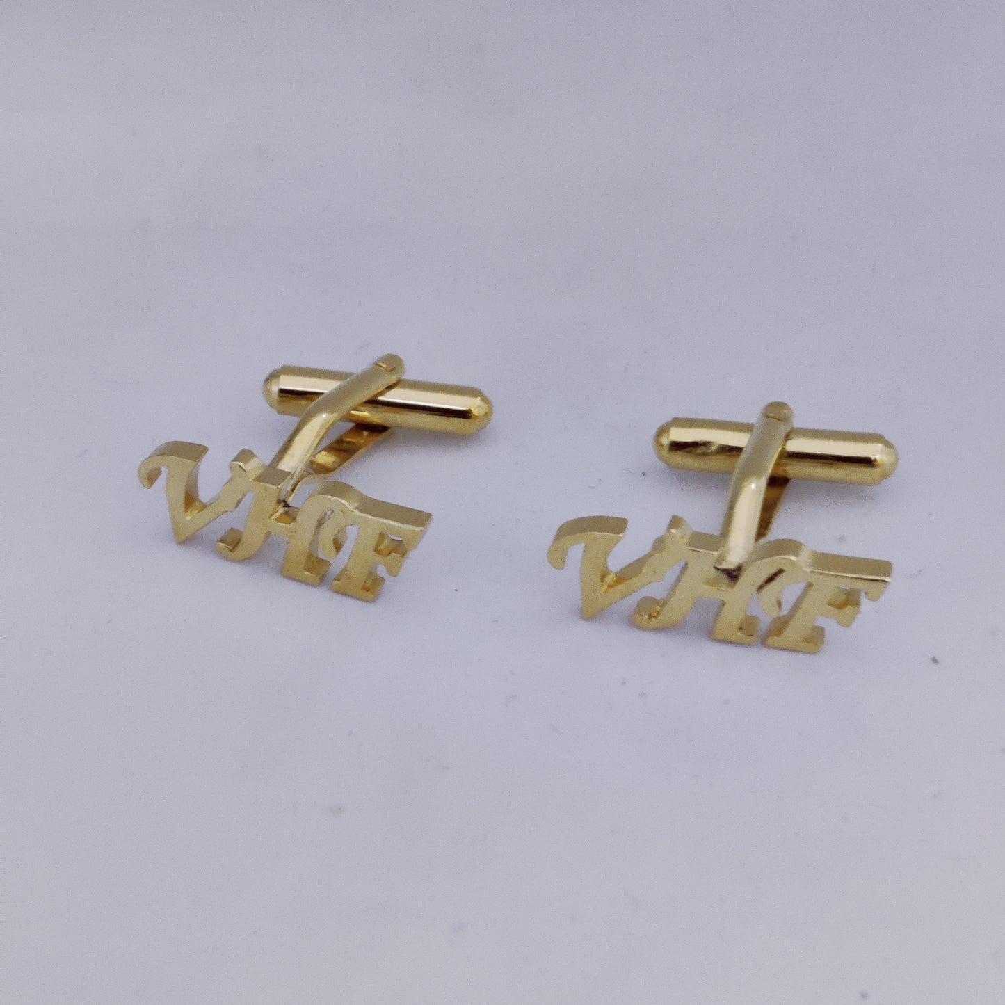 VHF Triple Initial Cufflinks