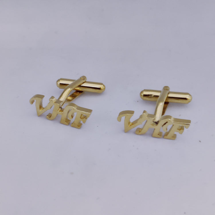 VHF Triple Initial Cufflinks