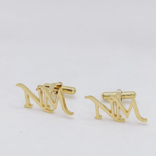 NM Double Initial Cufflinks