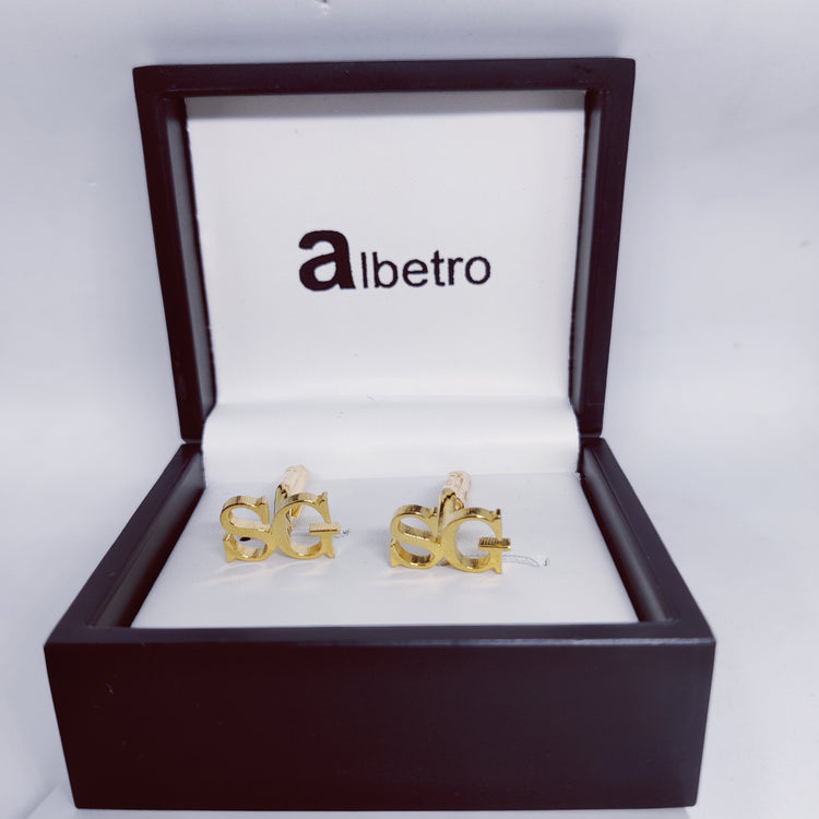 SG Double Initial Cufflinks