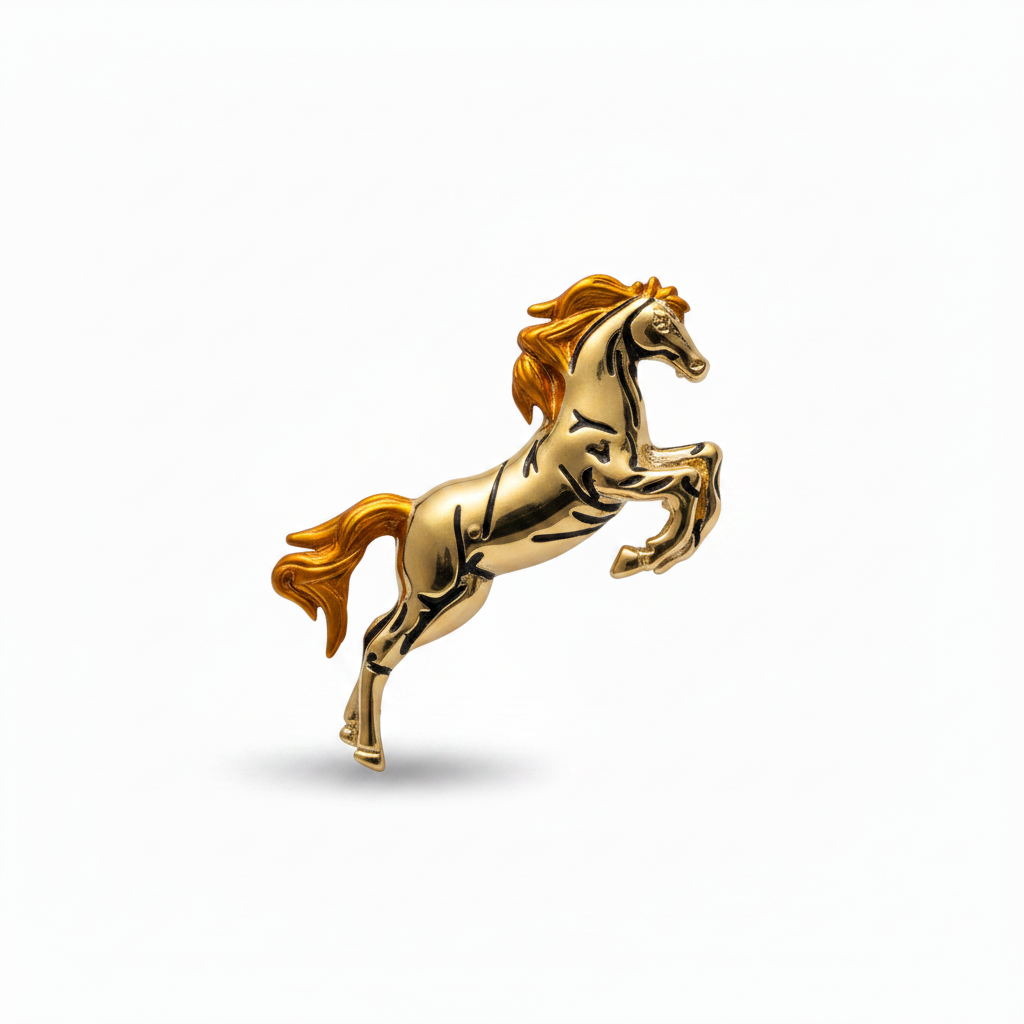 Galloping Horse Brooch