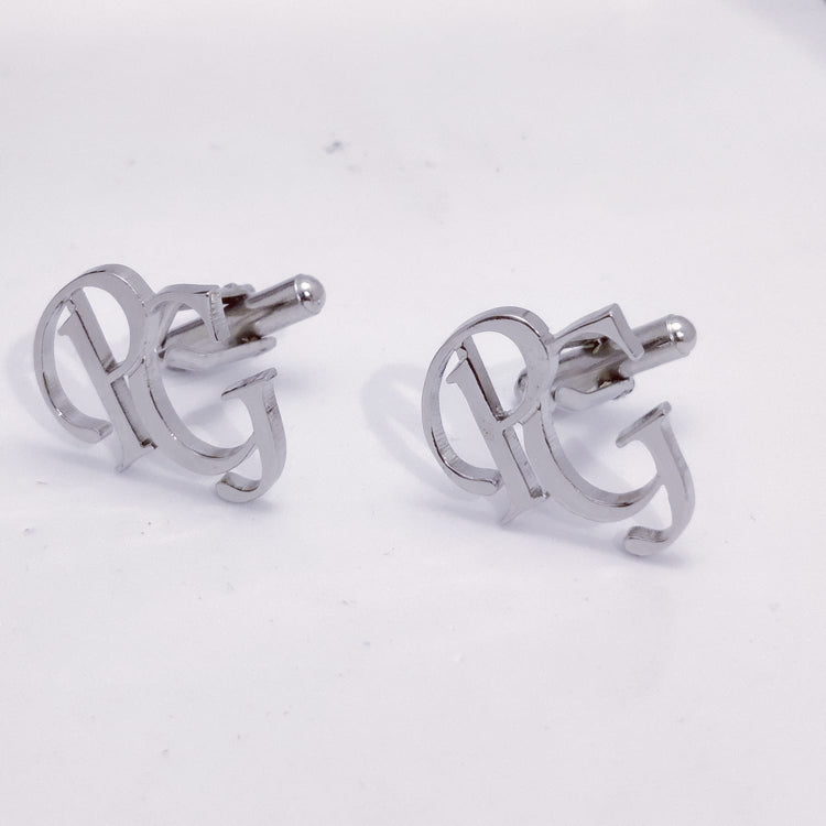 PG Double Initial Cufflinks