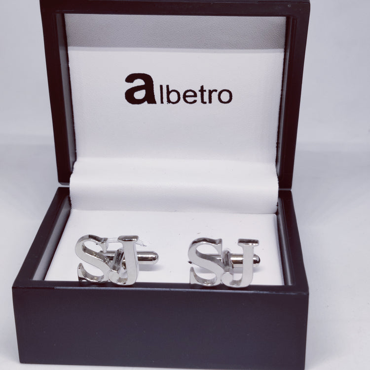 SJ Double Initial Cufflinks
