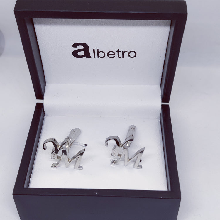YM Double Initial Cufflinks