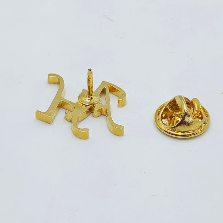 AH Double Initial Lapel Pin