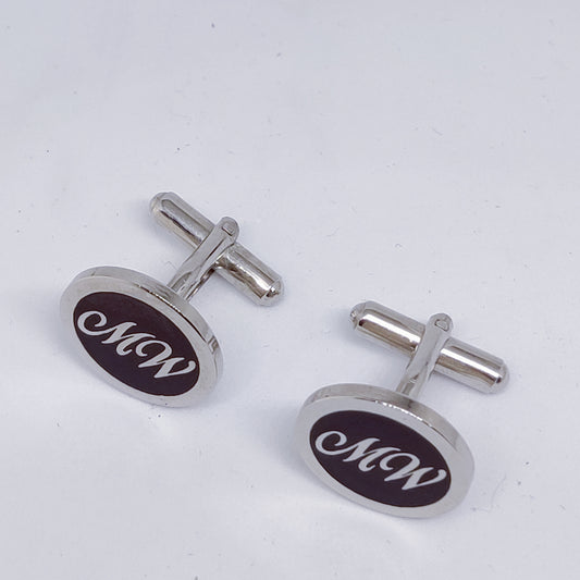 MW Initial Monogram Cufflinks