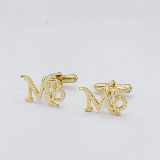 MB Double Initial Cufflinks
