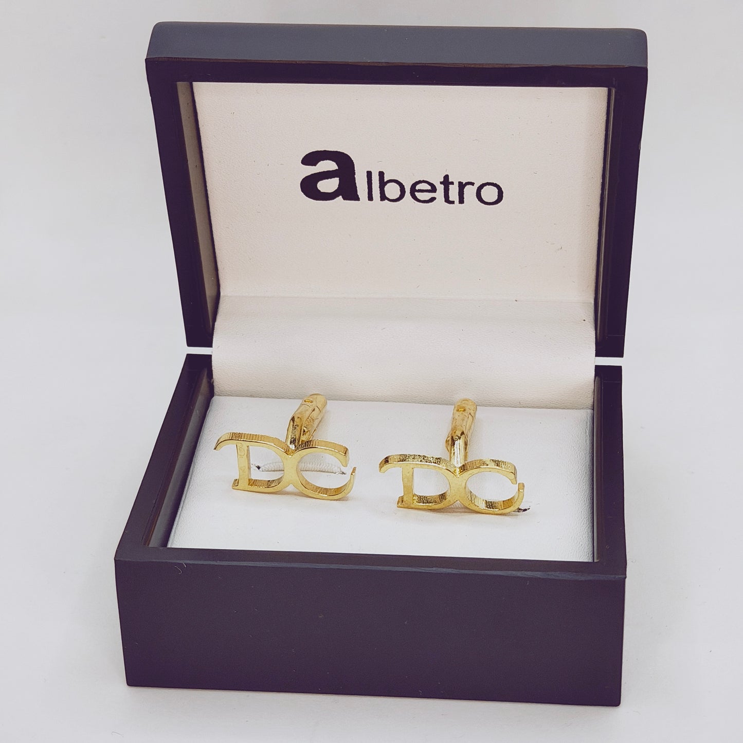 DC Double Initial Cufflinks