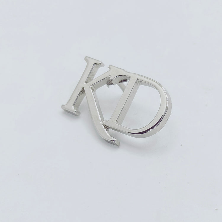 KD Double Initial Lapel Pin