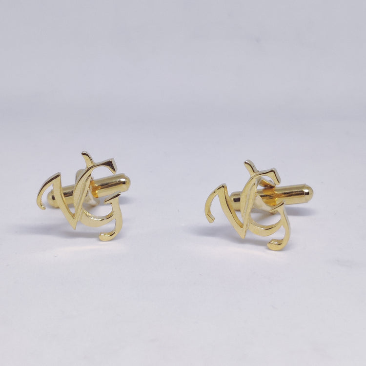 VG Double Initial Cufflinks