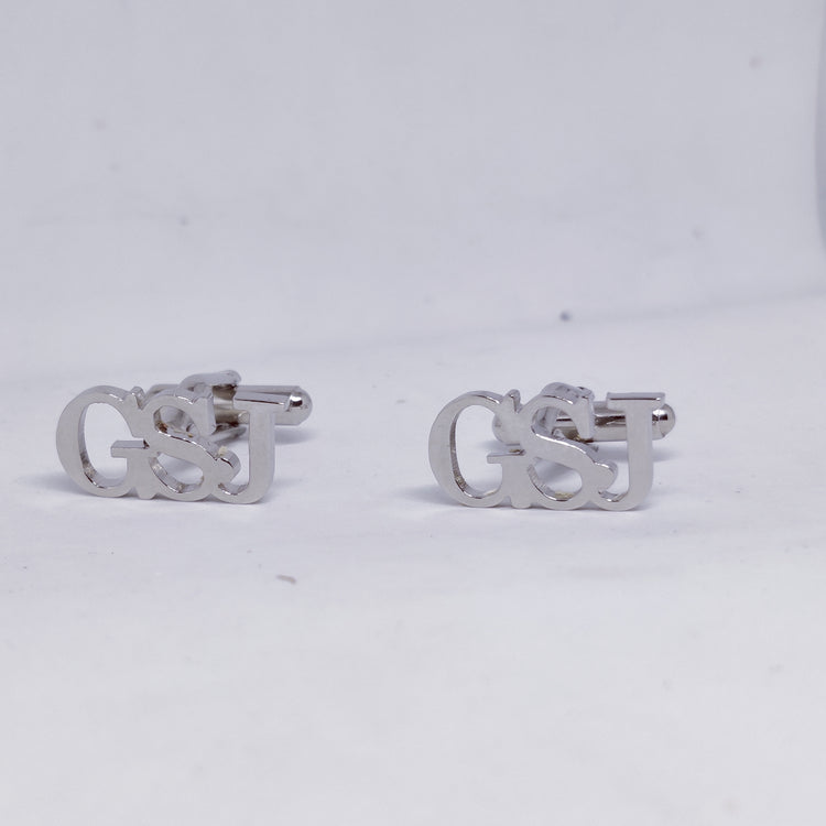 GSJ Triple initial cufflinks