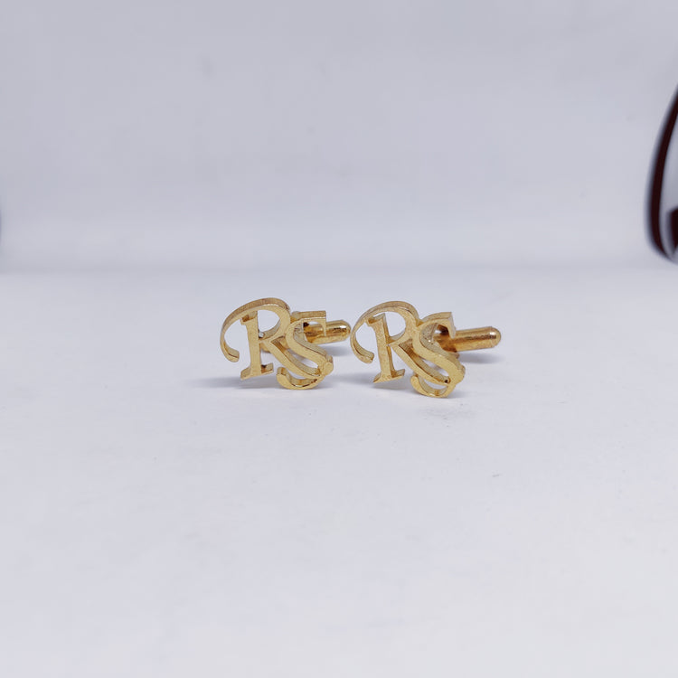 RS Double Initial Cufflinks