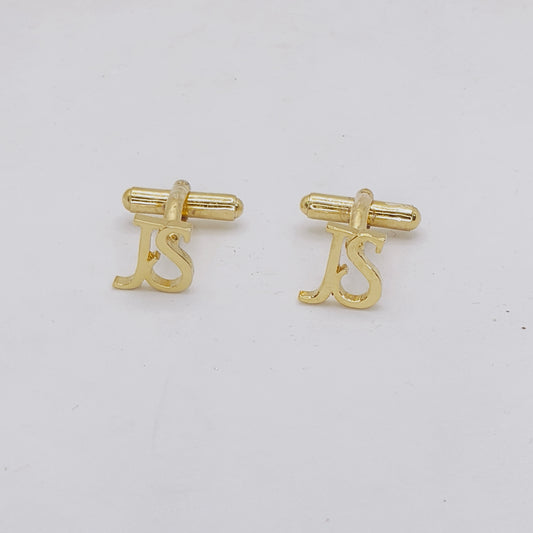 JS Double Initial Cufflinks