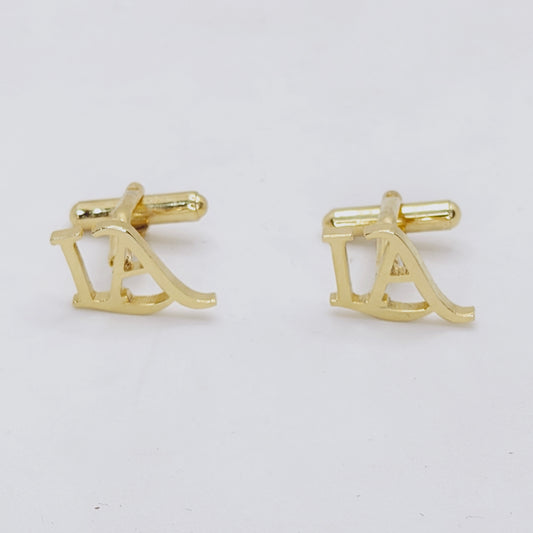 LA Double Initial Cufflinks