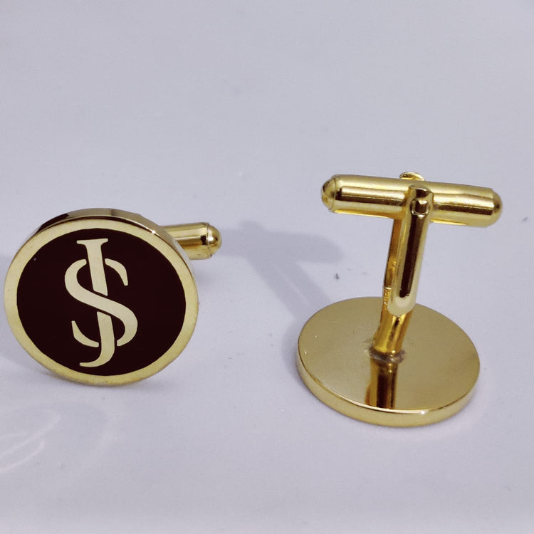SJ JS Initial Monogram Cufflinks