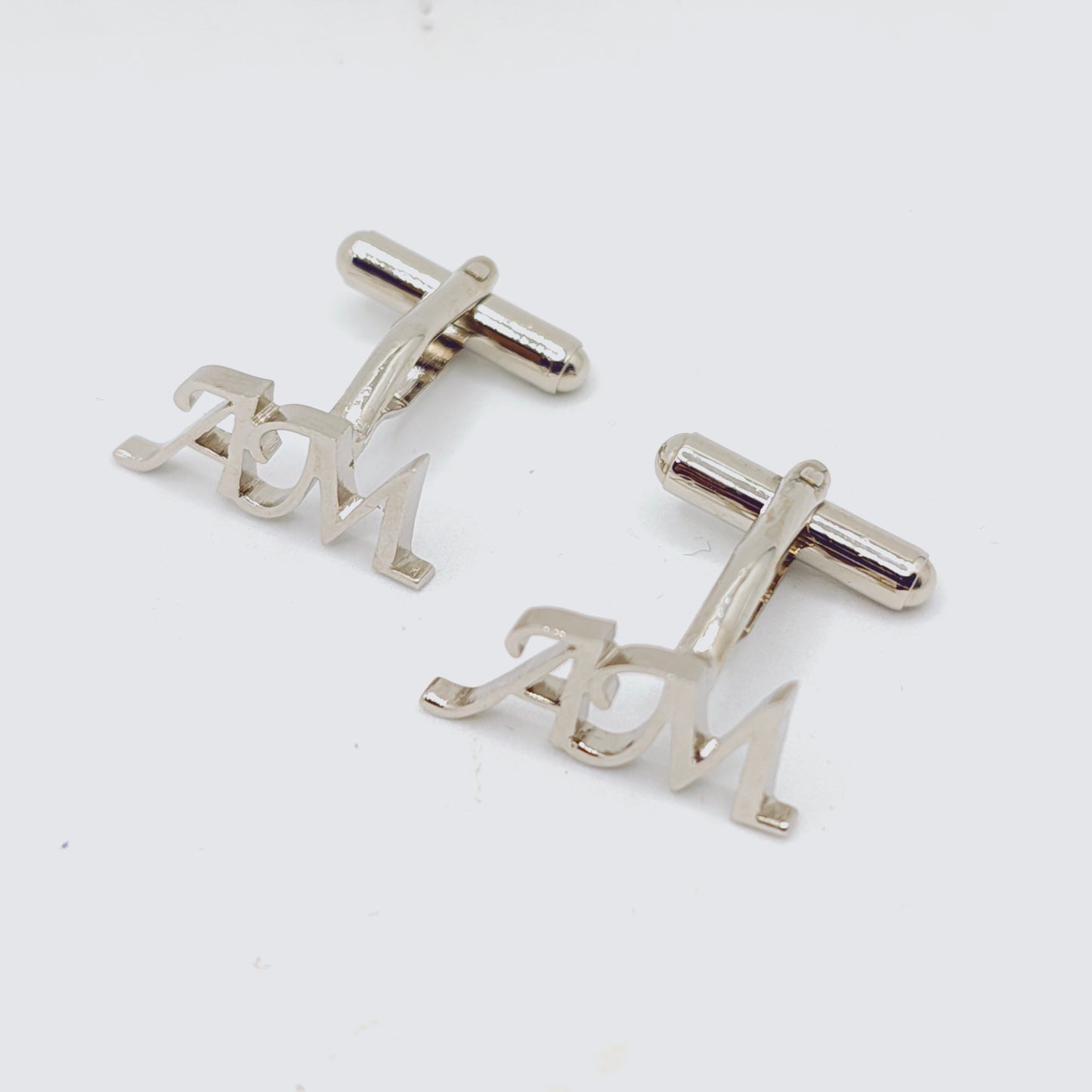 AM Double Initial Cufflinks