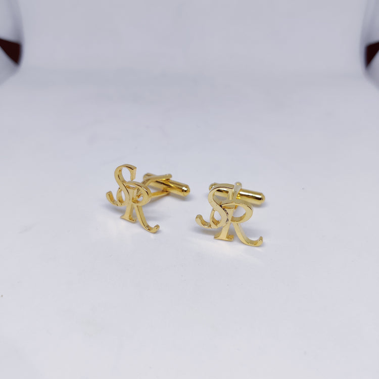 SR Double initial cufflinks