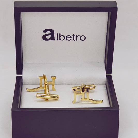 HL Double Initial Cufflinks