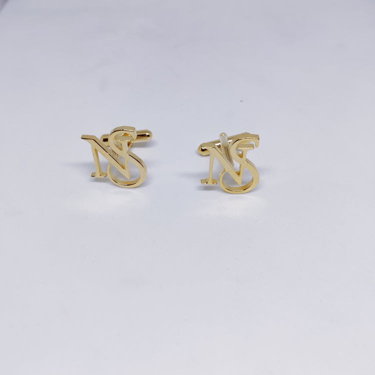 NS Double Initial Cufflinks