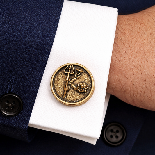 Harihar Antique Gold Cufflinks