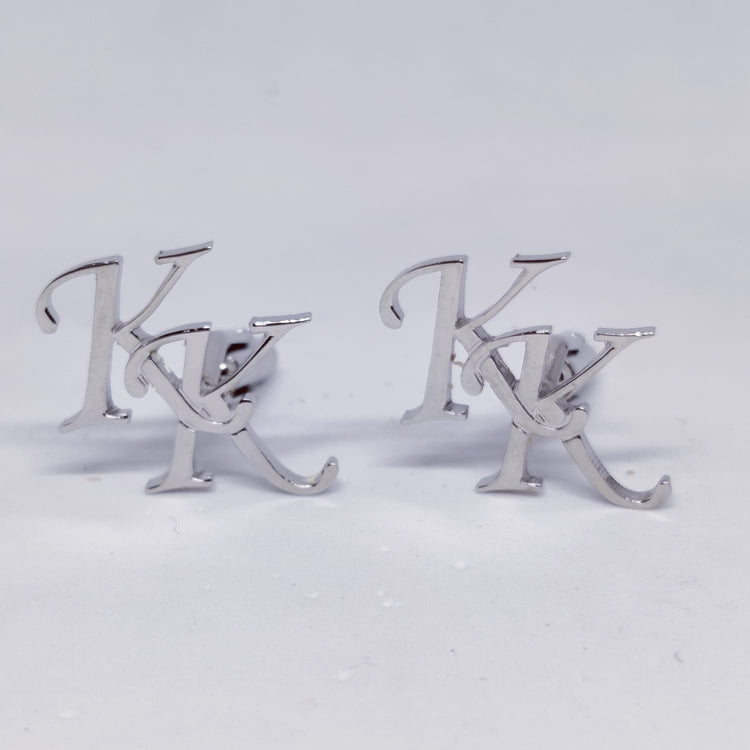 KK Double Initial Cufflinks
