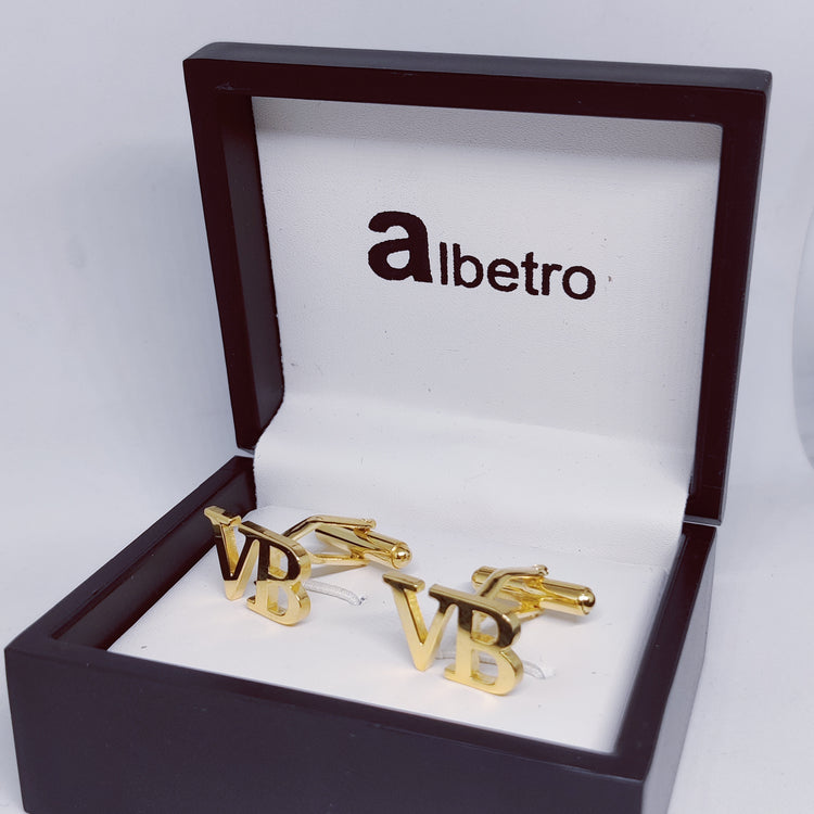 VB Double Initial Cufflinks