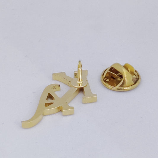KA Double Initial Lapel Pin