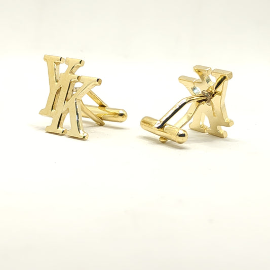 YK Double Initial Cufflinks