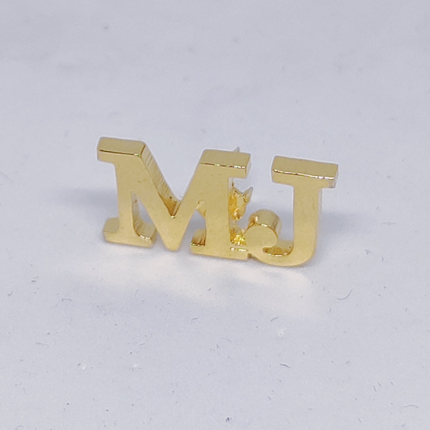 MJ Double Initial Lapel Pin