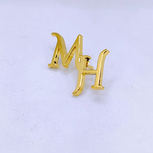 MH Double Initial Lapel Pin