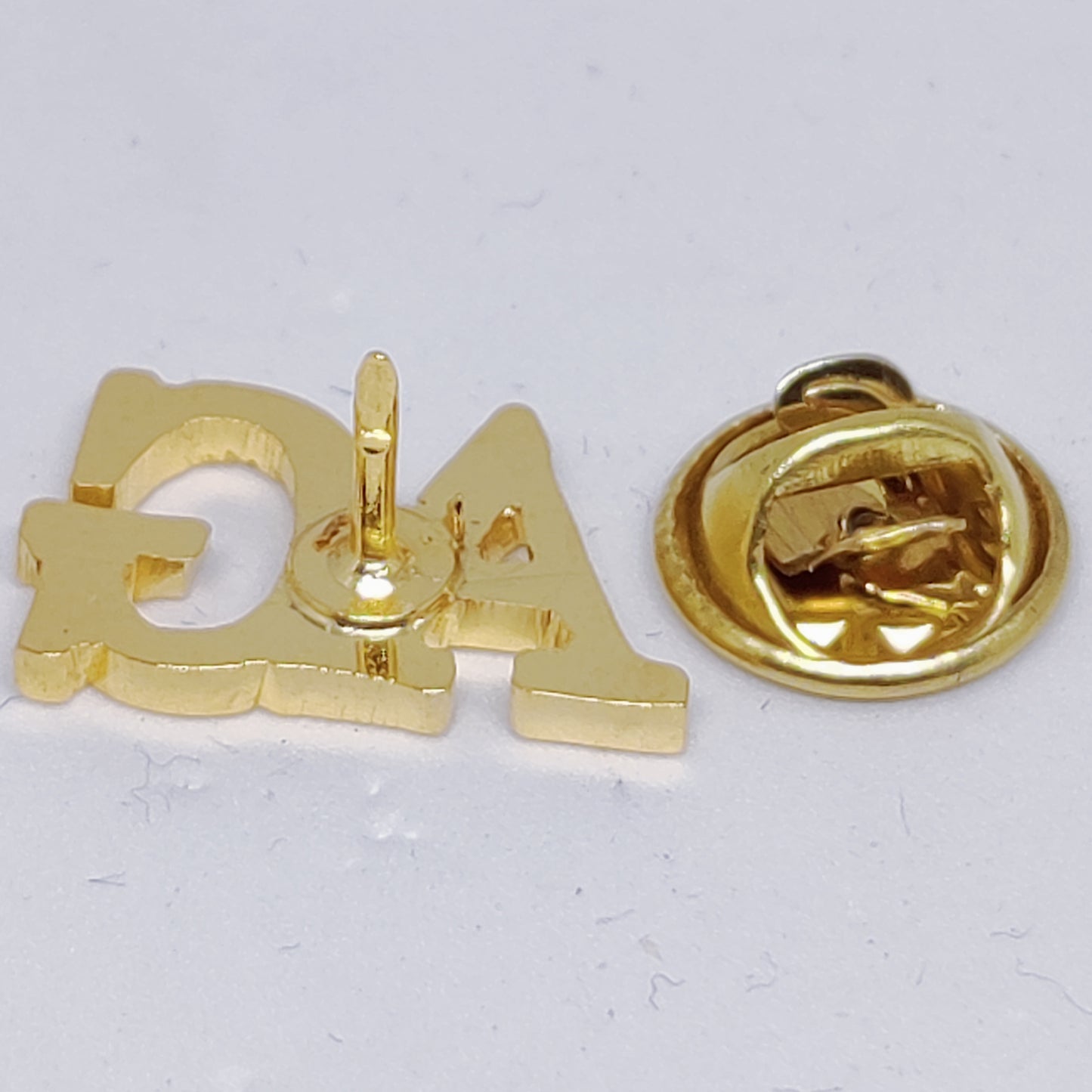 AG Double Initial Brooch Lapel Pin