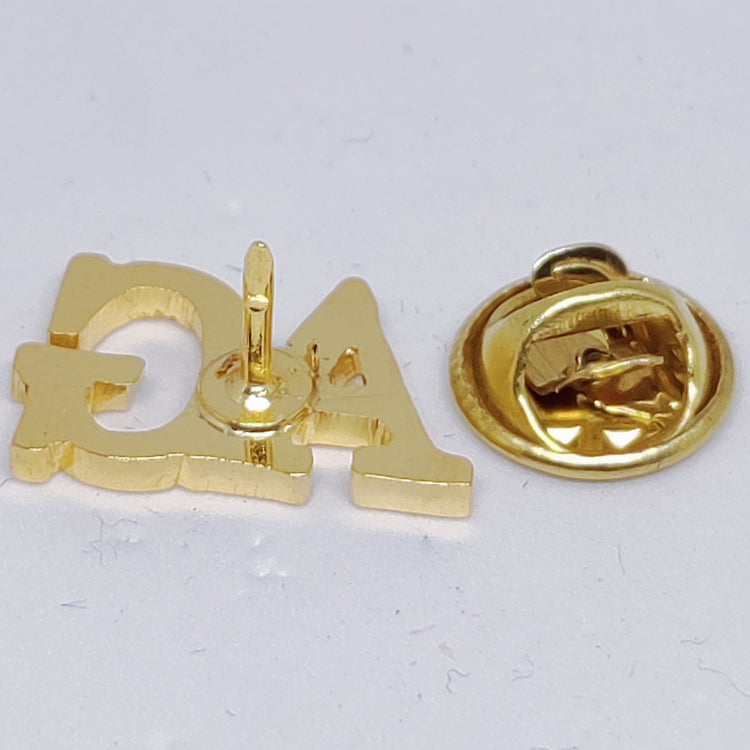 AG Double Initial Brooch Lapel Pin