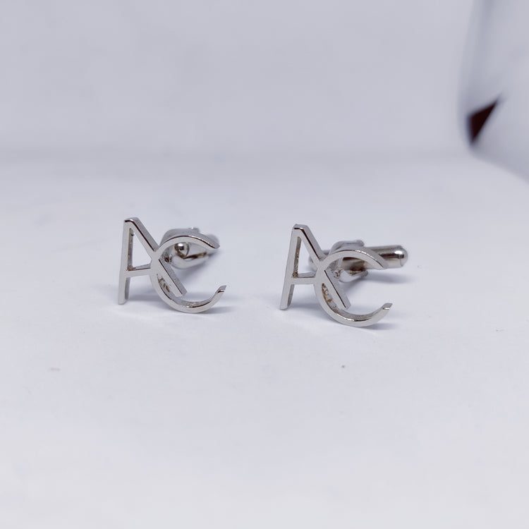 AC Double Initial Cufflinks