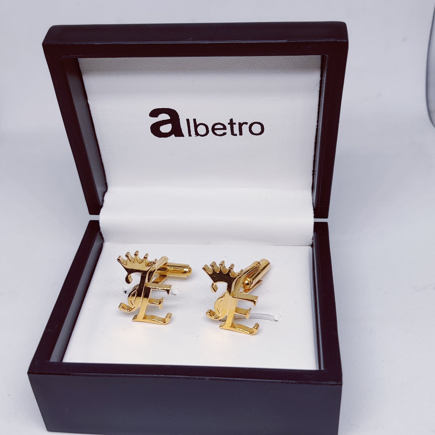 JE Double Initial Cufflinks