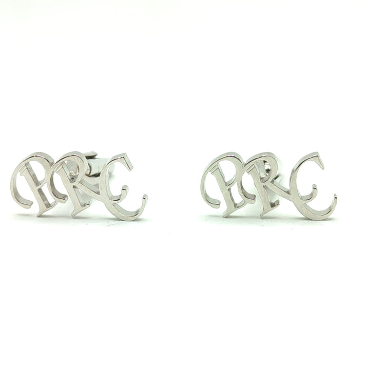 PRC Triple Initials Cufflinks