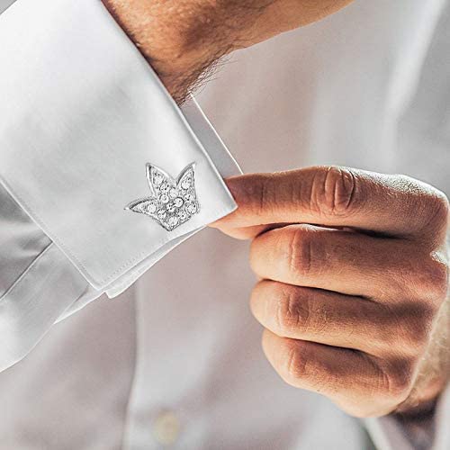 Crystal Royal Crown Cufflinks