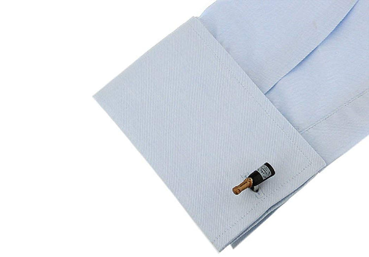 Champagne Wine Bottle Cufflinks - SHOPWITHSTYLE