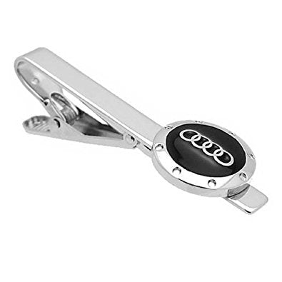 Albetro Black Audi Logo Tie Clip - SHOPWITHSTYLE