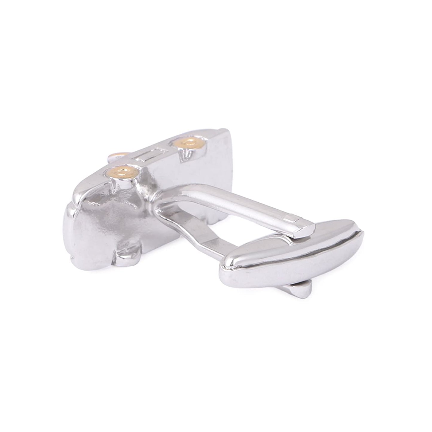 Silver and Gold Tone Car Cufflinks