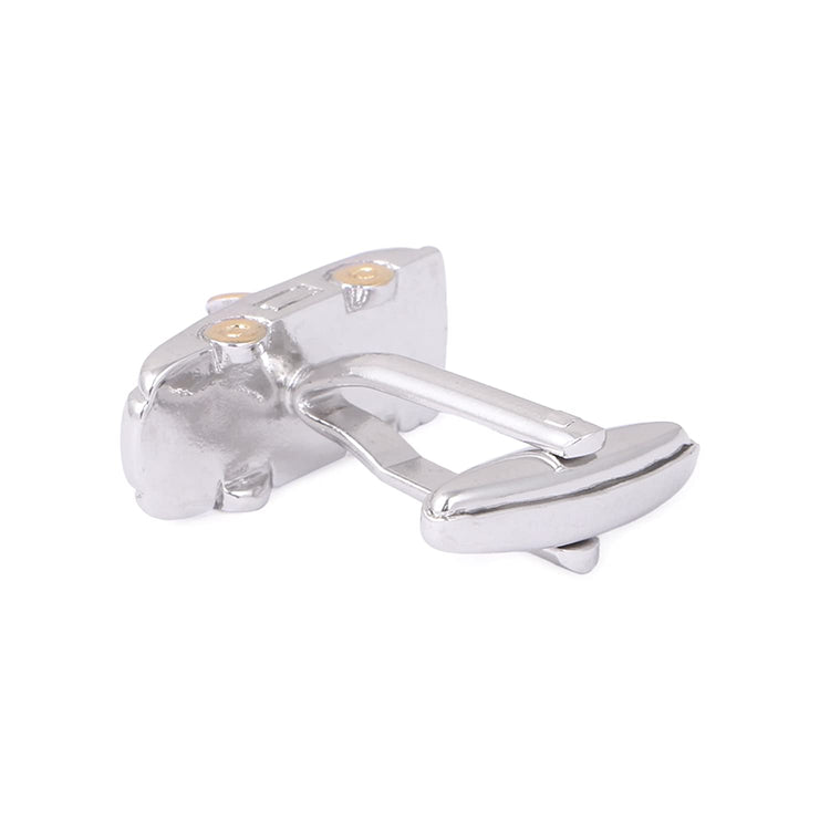 Silver and Gold Tone Car Cufflinks