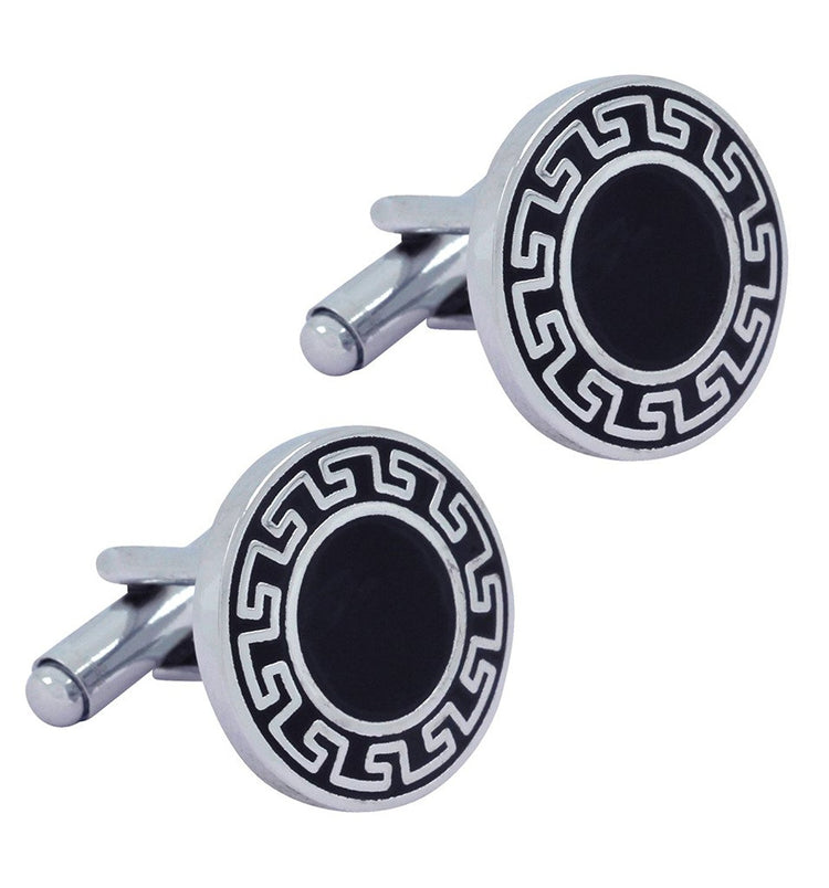 Round Enamel proxy Cufflinks - SHOPWITHSTYLE