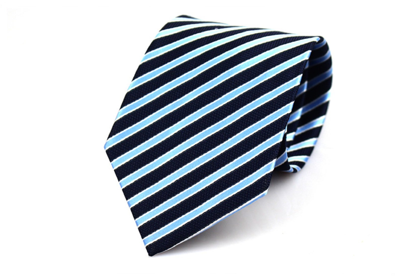 Blue Jacquard Stripe Ties for Men  - SHOPWITHSTYLE