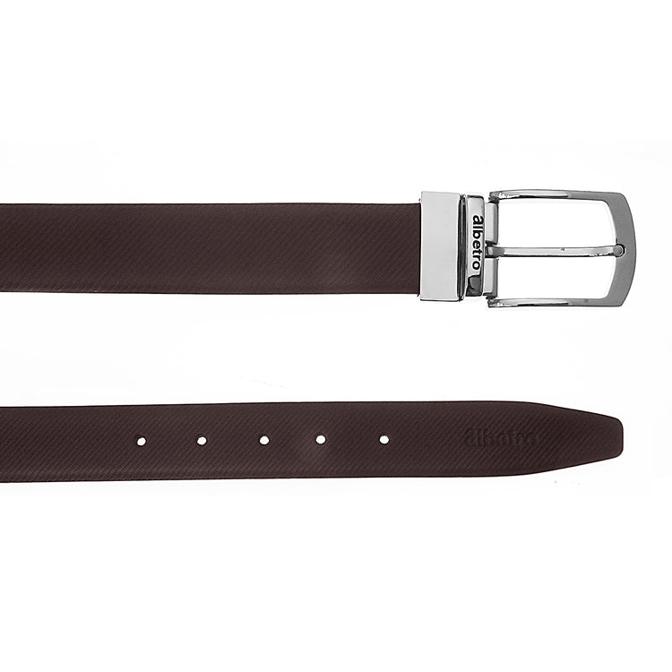 Reversible Twill Weave Leather Belt