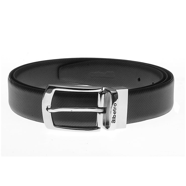 Reversible Twill Weave Leather Belt
