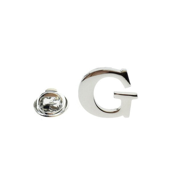 Albetro Personalized Initials Letter Lapel Pin Brooch (A-Z) - SHOPWITHSTYLE